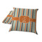 Orange & Blue Stripes Decorative Pillow Case - TWO