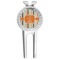 Orange & Blue Stripes Golf Divot Tool & Ball Marker (Personalized)