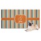 Orange & Blue Stripes Dog Towel