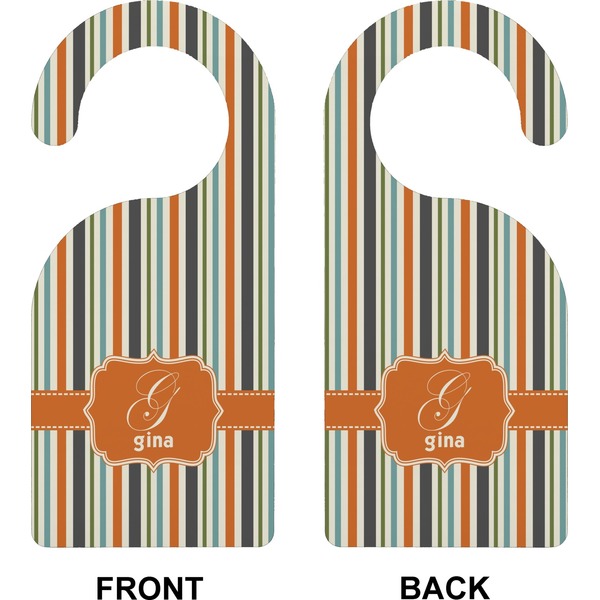 Orange & Blue Stripes Door Hanger (Approval)