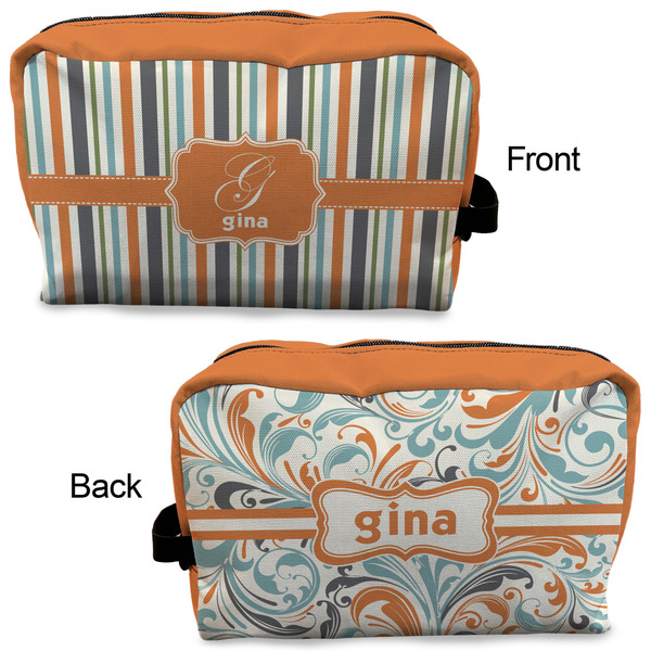 Orange & Blue Stripes Dopp Kit - Approval