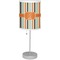 Orange & Blue Stripes Drum Lampshade with base included
