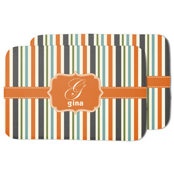 Orange & Blue Stripes Drying Dish Mat - MAIN