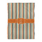 Orange & Blue Stripes Duvet Cover - Twin XL - Front