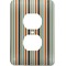 Orange & Blue Stripes Electric Outlet Plate