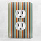 Orange & Blue Stripes Electric Outlet Plate - LIFESTYLE