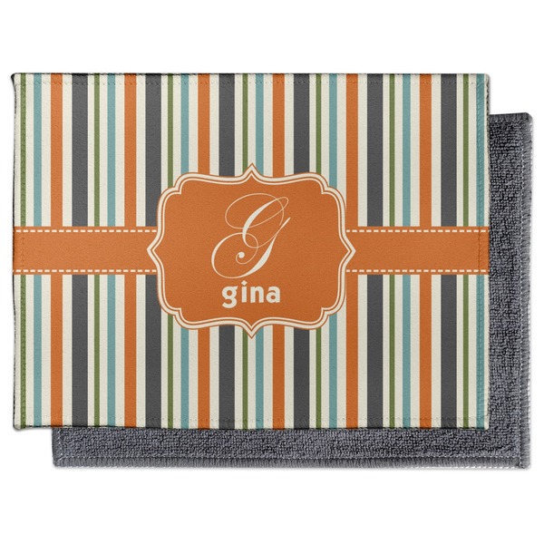Orange & Blue Stripes Electronic Screen Wipe - Flat