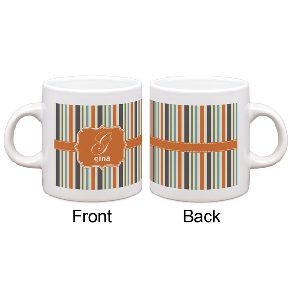 Orange & Blue Stripes Espresso Cup - Apvl