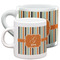 Orange & Blue Stripes Espresso Mugs - Main Parent