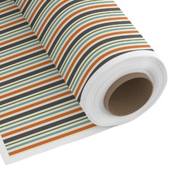 Orange & Blue Stripes Custom Fabric by the Yard (Personalized)