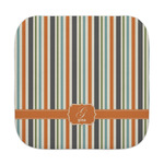 Orange & Blue Stripes Face Towel (Personalized)