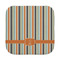 Orange & Blue Stripes Face Cloth-Rounded Corners