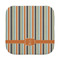 Orange & Blue Stripes Face Towel (Personalized)