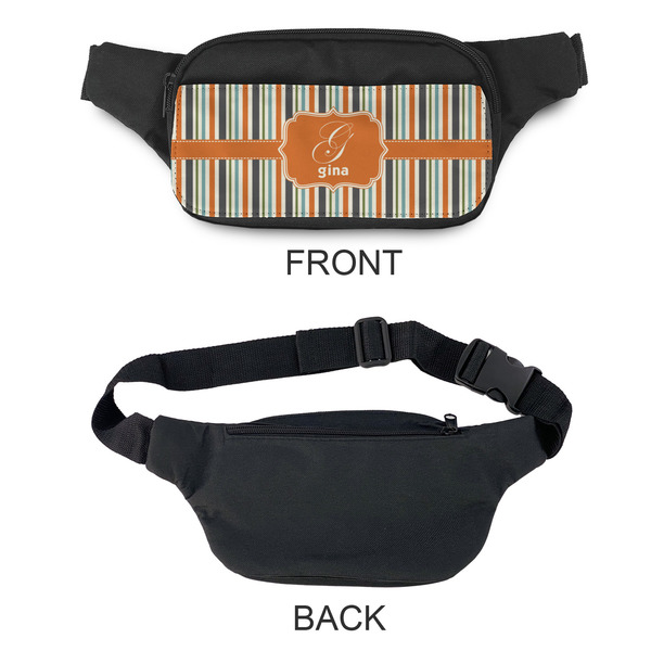 Orange & Blue Stripes Fanny Packs - APPROVAL
