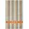 Orange & Blue Stripes Finger Tip Towel - Full View