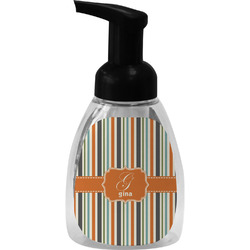 Orange & Blue Stripes Foam Soap Bottle (Personalized)