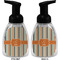 Orange & Blue Stripes Foam Soap Bottle (Front & Back)