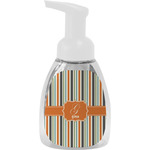Orange & Blue Stripes Foam Soap Bottle - White (Personalized)