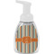 Orange & Blue Stripes Foam Soap Bottle - White