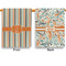 Orange & Blue Stripes Garden Flags - Large - Double Sided - APPROVAL