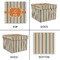 Orange & Blue Stripes Gift Boxes with Lid - Canvas Wrapped - Medium - Approval