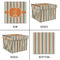 Orange & Blue Stripes Gift Boxes with Lid - Canvas Wrapped - XX-Large - Approval