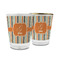 Orange & Blue Stripes Glass Shot Glass - 1.5 oz (Personalized)