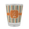 Orange & Blue Stripes Glass Shot Glass - 1.5 oz - Set of 4 (Personalized)