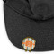 Orange & Blue Stripes Golf Ball Marker Hat Clip - Main - GOLD