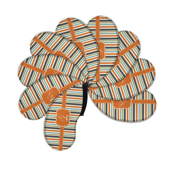 Orange & Blue Stripes Golf Club Covers - PARENT/MAIN (set of 9)