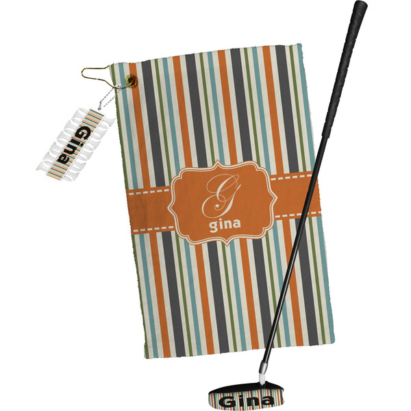 Orange & Blue Stripes Golf Gift Kit (Full Print)