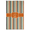 Orange & Blue Stripes Golf Towel - Front (Large)