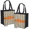 Orange & Blue Stripes Grocery Bag - Apvl