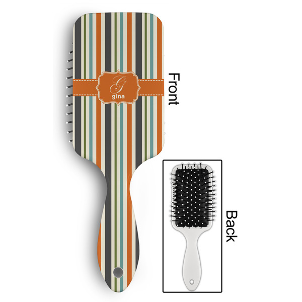 Orange & Blue Stripes Hair Brush - Approval