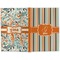 Orange & Blue Stripes Hard Cover Journal - Apvl