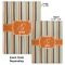 Orange & Blue Stripes Hard Cover Journal - Compare
