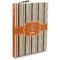 Orange & Blue Stripes Hardbound Journal (Personalized)