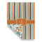 Orange & Blue Stripes House Flags - Double Sided - FRONT FOLDED