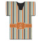Orange & Blue Stripes Jersey Bottle Cooler (Personalized)