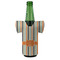 Orange & Blue Stripes Jersey Bottle Cooler - FRONT (on bottle)