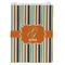 Orange & Blue Stripes Jewelry Gift Bag - Gloss - Front