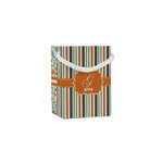 Orange & Blue Stripes Jewelry Gift Bags (Personalized)