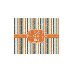 Orange & Blue Stripes 110 pc Jigsaw Puzzle (Personalized)