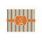 Orange & Blue Stripes 252 pc Jigsaw Puzzle (Personalized)