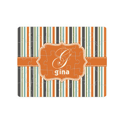 Orange & Blue Stripes 30 pc Jigsaw Puzzle (Personalized)