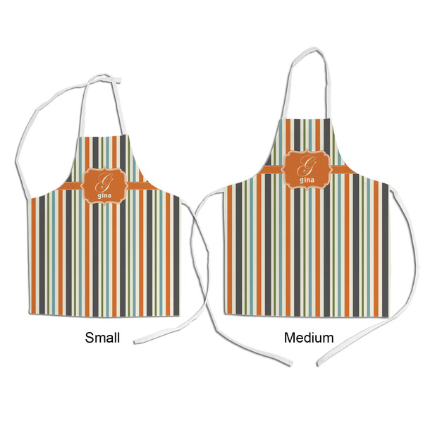 Orange & Blue Stripes Kid's Aprons - Comparison