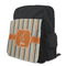 Orange & Blue Stripes Kid's Backpack - MAIN