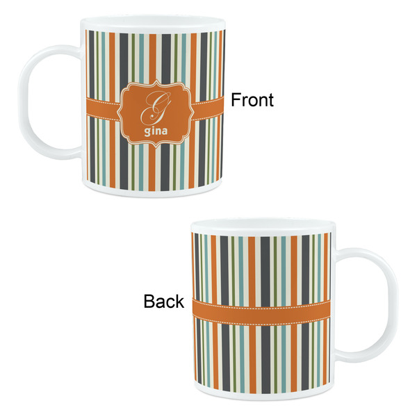 Orange & Blue Stripes Kid's Mug - Apvl