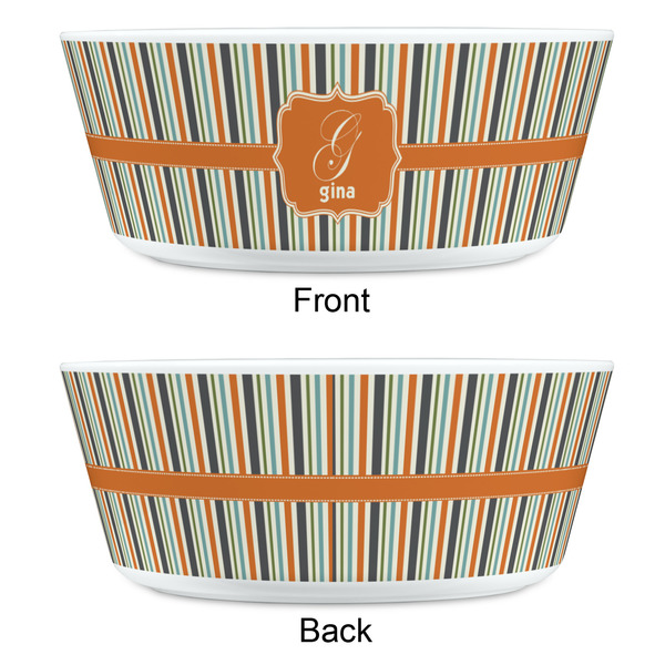 Orange & Blue Stripes Kids Bowls - APPROVAL