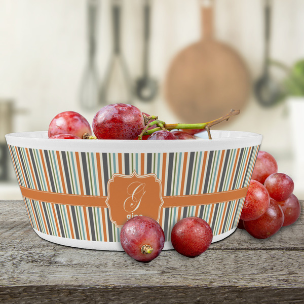 Orange & Blue Stripes Kids Bowls - LIFESTYLE